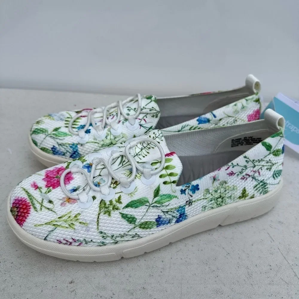 Baretraps GRACIELA Women's Casuals White/Multi Flower Print 6W